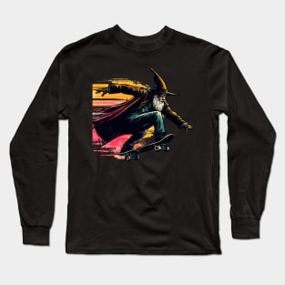 Pop art Magical skate wizard Long Sleeve T-Shirt